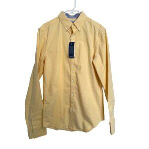 Penguin Stretch Button Up size small primrose Yellow Munsing Wear NWT Oxford Men